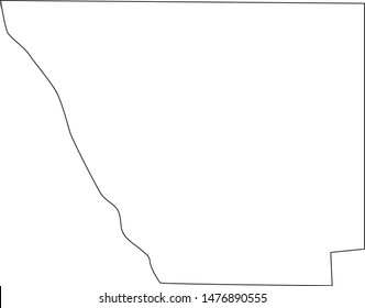 Map of Larimer County in the state of Colorado