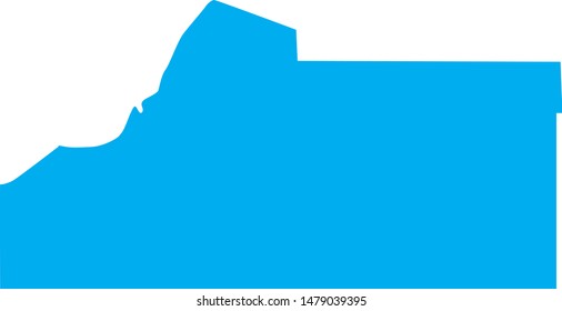 Map of Las animas County in the state of Colorado