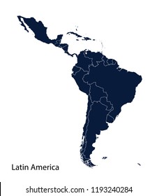 Map of Latin America.