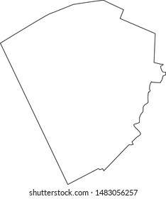 Map of Laurens county in Georgia state in USA