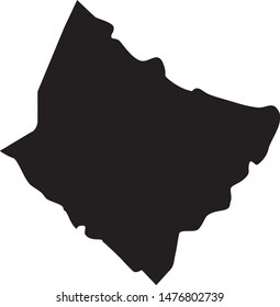 Map of Laurens County in the state of South Carolina