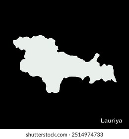 Mapa de Lauriya Block, Champaran District, Bihar State, República da Índia, Governo de Bihar, Território indiano, Índia Oriental, política, aldeia, turismo