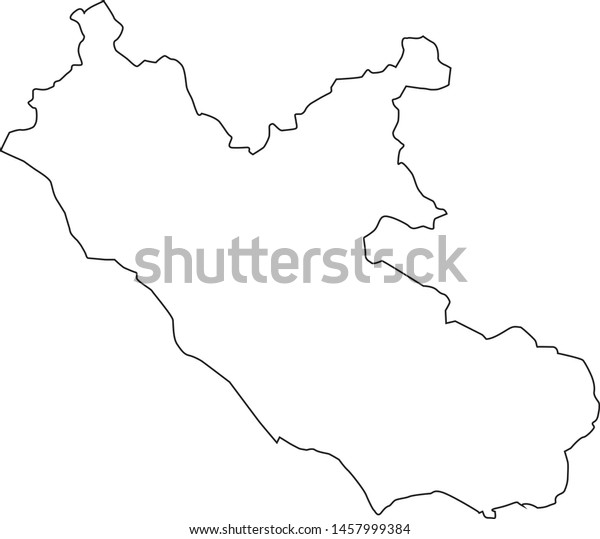 Map Lazio Region Italy Stock Vector Royalty Free 1457999384