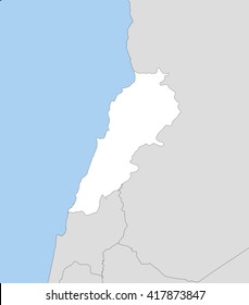 Map - Lebanon