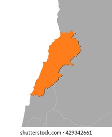 Map - Lebanon