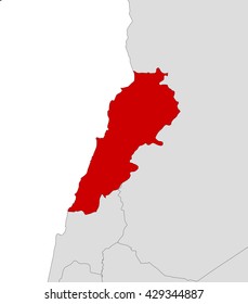 Map - Lebanon