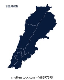 Map of Lebanon