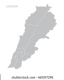 Map of Lebanon