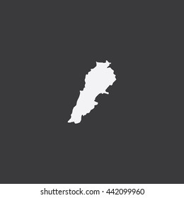Map of Lebanon Vector Illustration