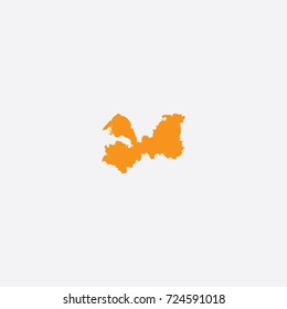 Map Of Leningrad Oblast - Northwestern Federal District - Russia Vector Illustration