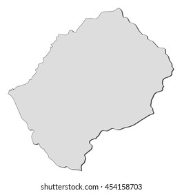 Map - Lesotho