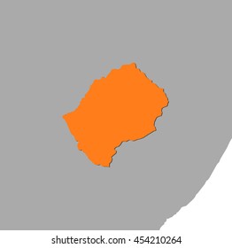 Map - Lesotho