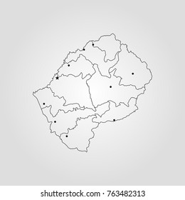 Map of Lesotho