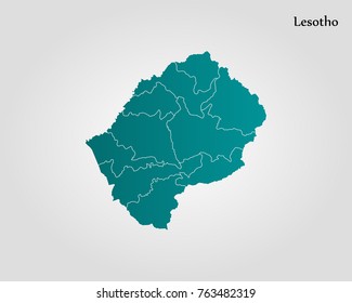 Map of Lesotho