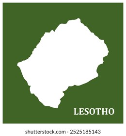 Map of Lesotho region vector illustration design
