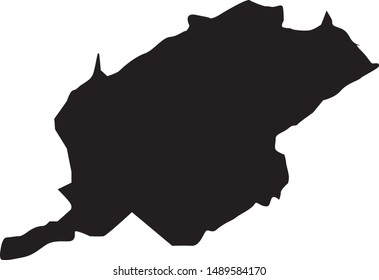 map of Letcher county in the state of kentucky