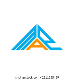 Logo de la letra MAP diseño creativo con gráfico vectorial, logotipo MAP simple y moderno en forma triangular.