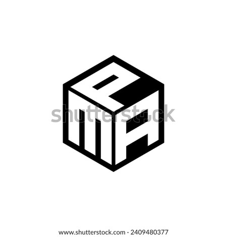 MAP letter logo design with white background in illustrator, vector logo modern alphabet font overlap style. calligraphy designs for logo, Poster, Invitation, etc.