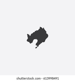 Map of Liaoning Vector Illustration

