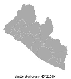 Map - Liberia
