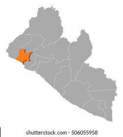 Map - Liberia, Bomi