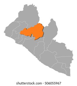 Map - Liberia, Bong