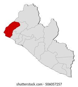 Map - Liberia, Grand Cape Mount