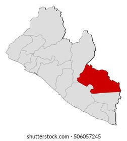 Map - Liberia, Grand Gedeh
