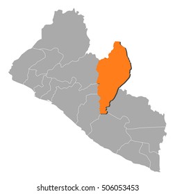 Map - Liberia, Nimba
