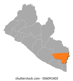 Map - Liberia, River Gee
