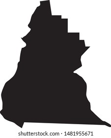 Map of Liberty county in florida state