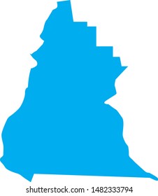 Map of Liberty county in florida state