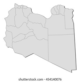 Map - Libya