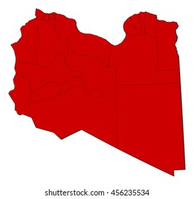 Map - Libya