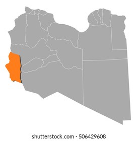 Map - Libya, Ghat