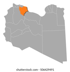 Map - Libya, Misrata