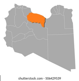 Map - Libya, Sirte