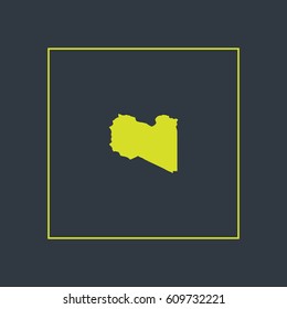 Map of Libya Vector Illustration

