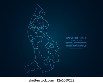 Map of liechtenstein,Abstract mash line and point scales on dark background for your web site design map logo, app, ui,Travel. Vector illustration eps 10.