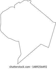 Map of Lincoln County in the state of Kentucky