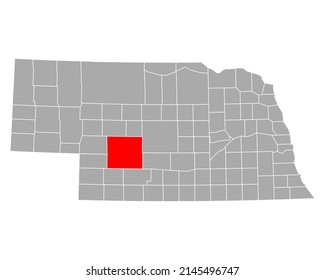 Mapa de Lincoln en Nebraska en blanco