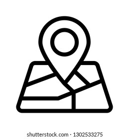 map line icon