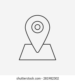 map line icon