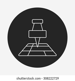map line icon
