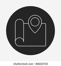 map line icon
