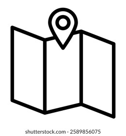 Map Line Icon Design For Personal And Commercial Use