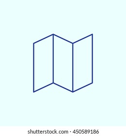 Map Line icon. Eps-10.