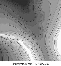 Map line of topography. Vector abstract topographic map concept with space for your copy. Black and white wave. Abstract paper cut. Abstract colorful waves. Wavy banners. Color geometric form.