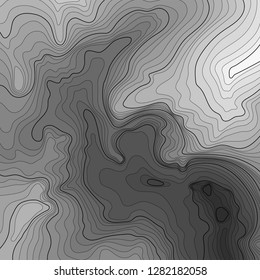 Map line of topography. Vector abstract topographic map concept with space for your copy. Black and white wave. Abstract paper cut. Abstract colorful waves. Wavy banners. Color geometric form.
