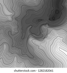 Map line of topography. Vector abstract topographic map concept with space for your copy. Black and white wave. Abstract paper cut. Abstract colorful waves. Wavy banners. Color geometric form.